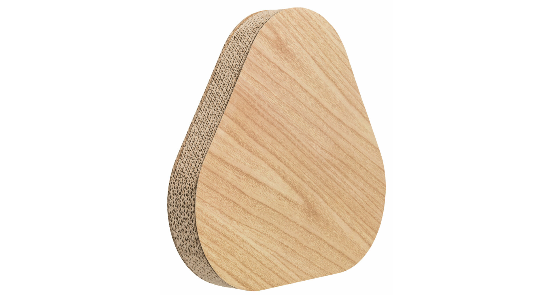 TRIXIE Škrábací karton image dřevo, uvnitř míčky, 36x5x36cm