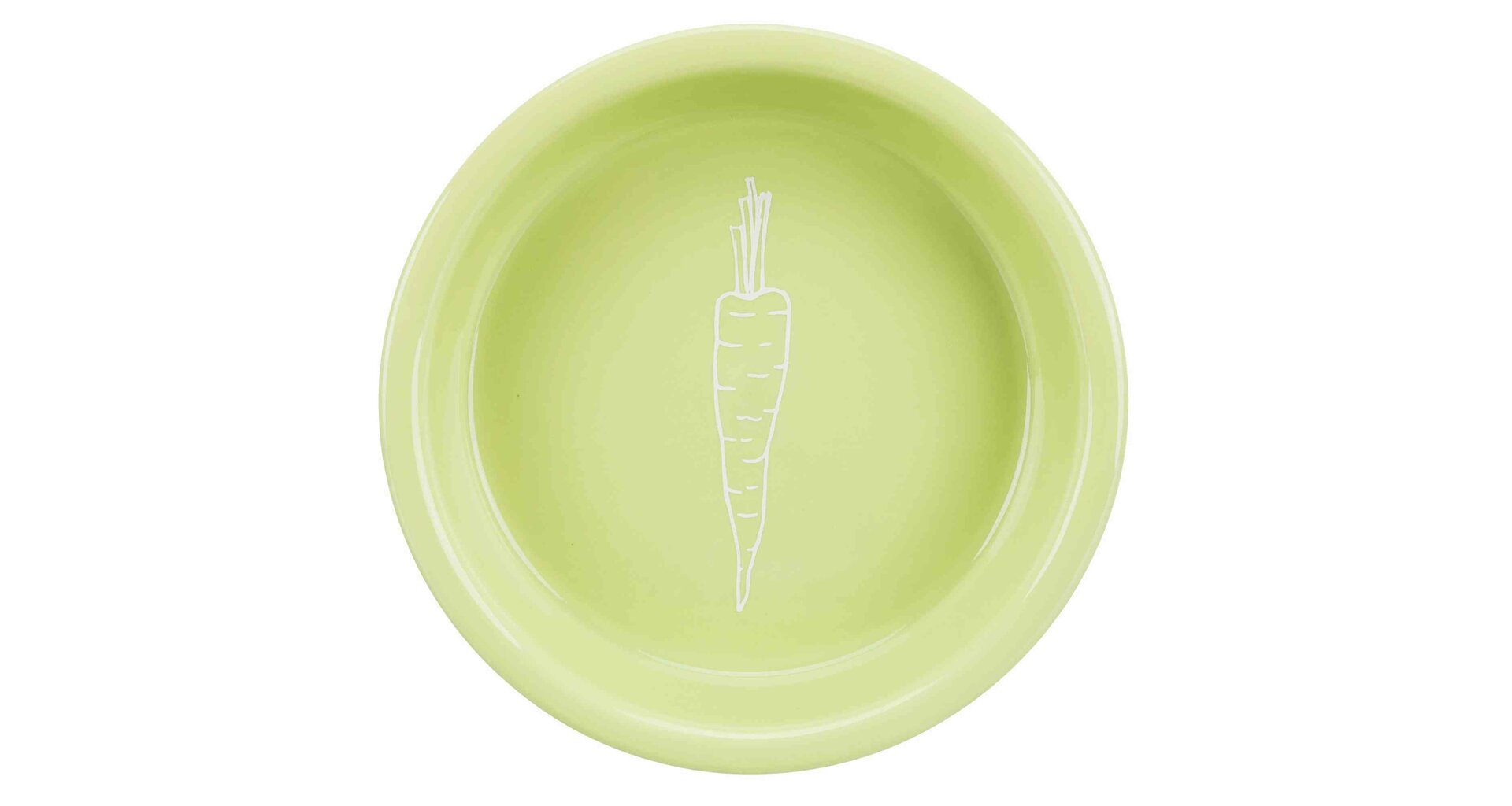 TRIXIE Keramická miska s motivem mrkve pro králíky 200 ml/14 cm