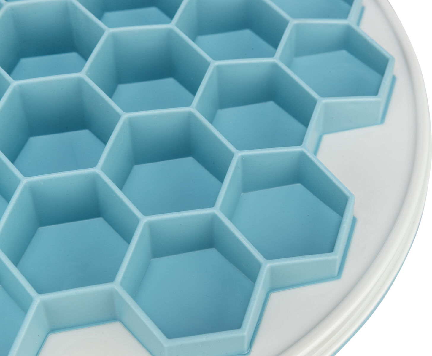 HIVE, talíř k pomalému krmení, ø 30 cm, plast/TRP/TPE, šedá/modrá