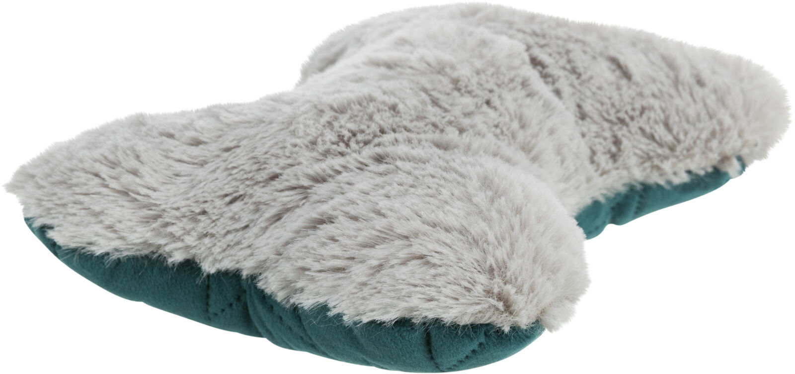 Xmas Bone - kost, hračka pro psy, 20 cm, samet/plyš, berry/petrolejová