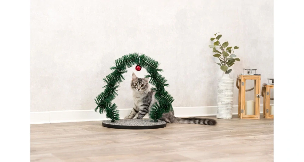 Xmas Massage - vánoční masážní oblouk pro kočky, 44 x 42 cm