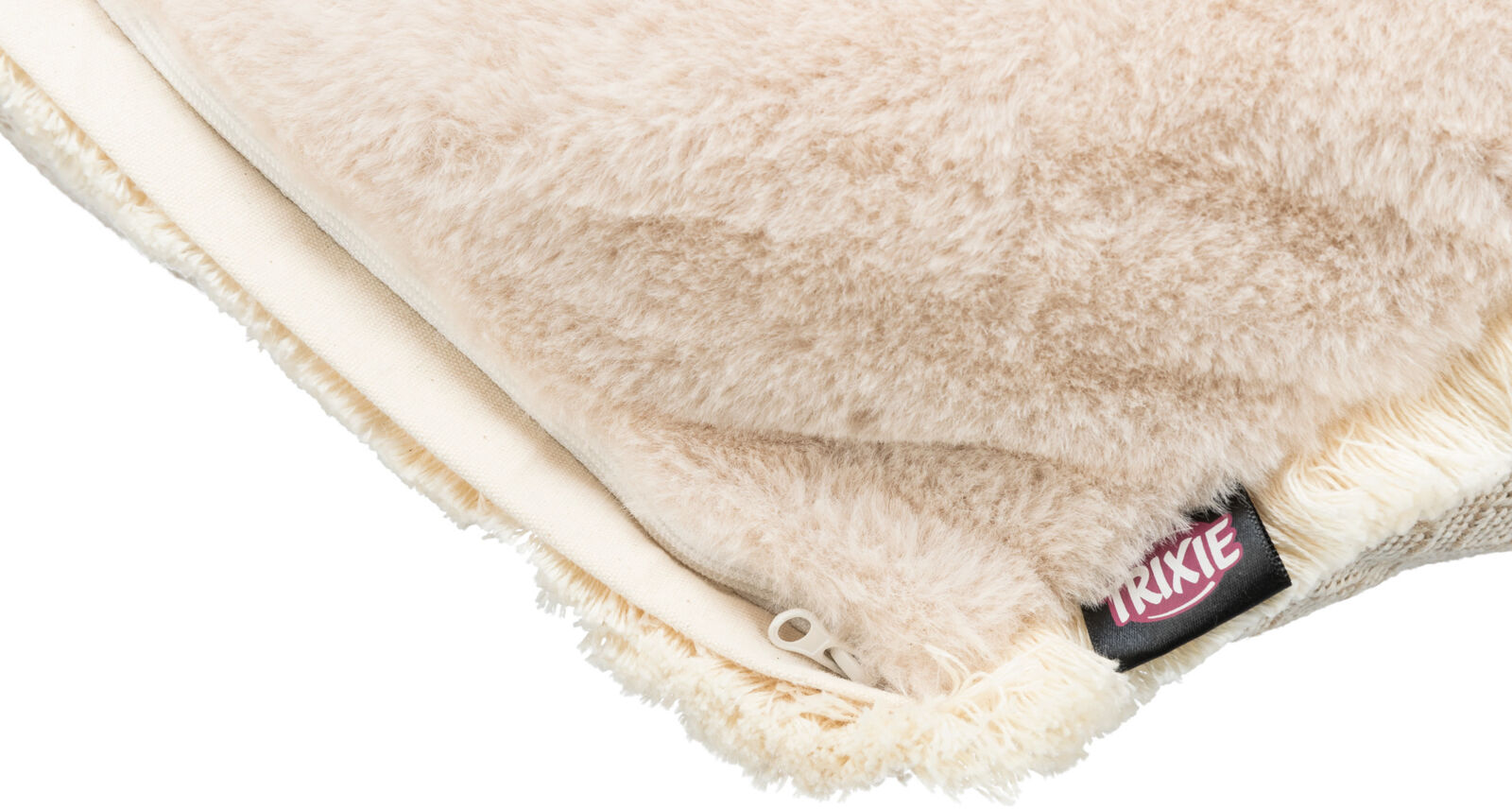 TRIXIE Extravysoký polštář BOHO čtvercový, béžová 50 x 50 cm