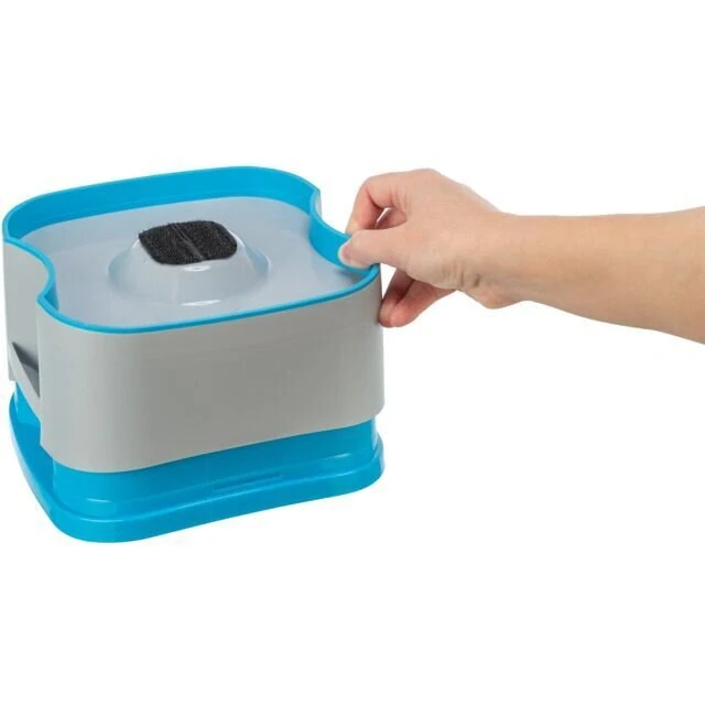 TRIXIE Cestovní miska STRONG, 21 x 11 x 21 cm, tmavošedá/petrolejová