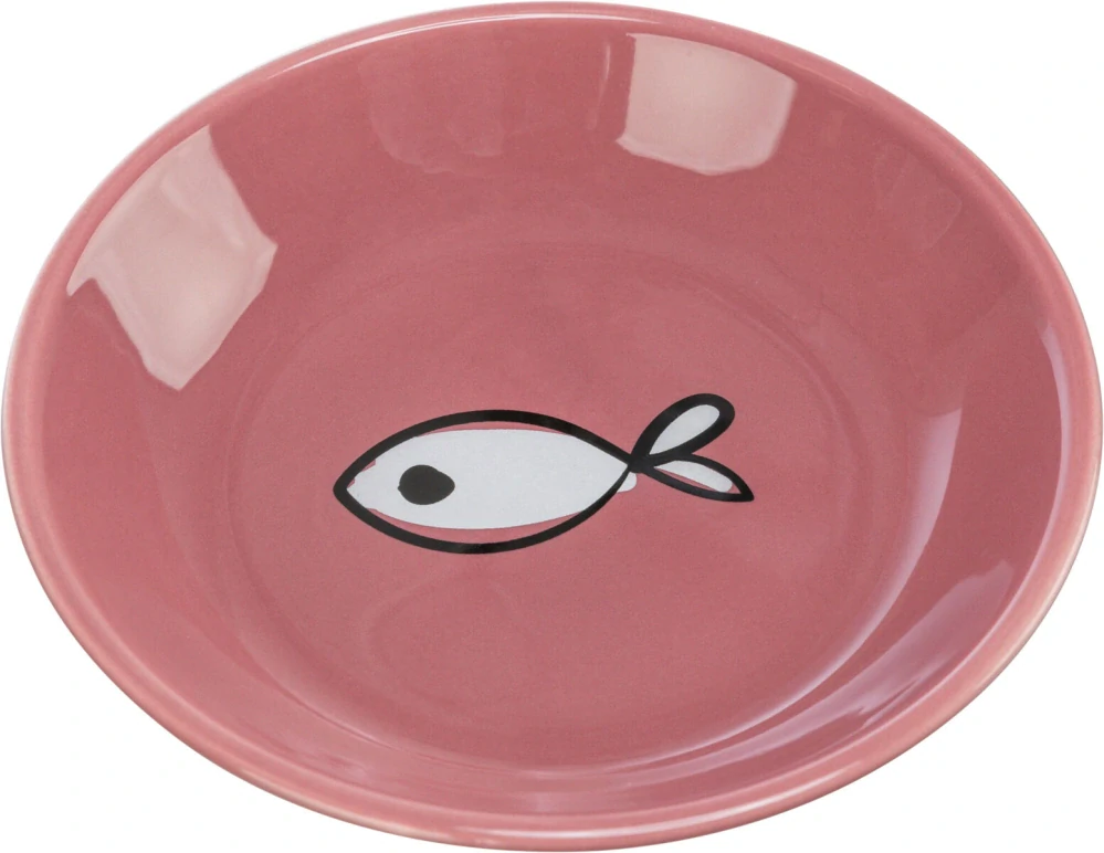 TRIXIE Keramická miska pro kočky, mělká 0,2 l/14 cm, různé motivy a barvy