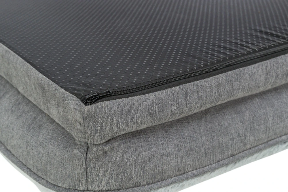 TRIXIE Vital Bed LINO, ortopedický obdélníkový pelech, šedá/světlešedá 110 x 75 cm