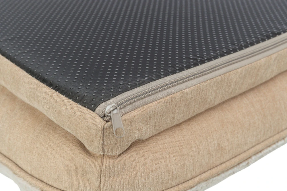 TRIXIE Vital Bed LINO, ortopedický obdélníkový pelech, béžová 90 x 65 cm