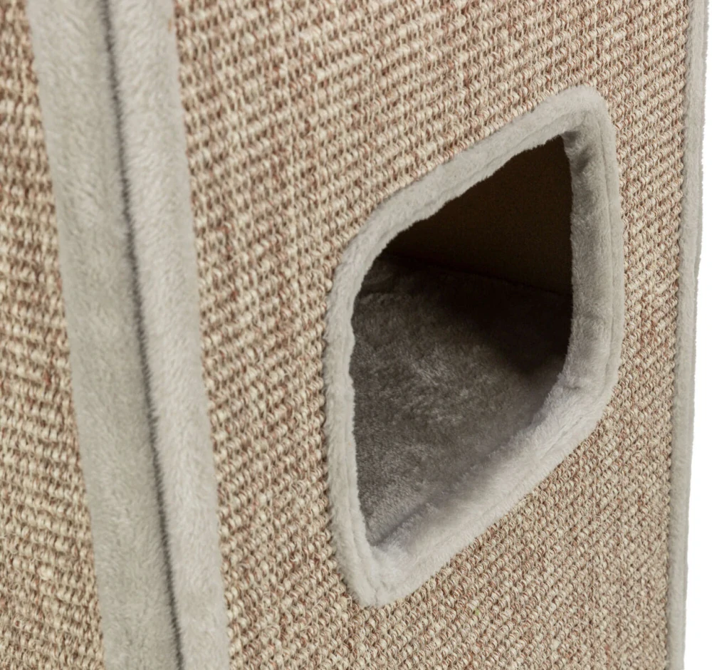 TRIXIE Škrabací věž JUNO, 3 patra, 116 cm, šedá