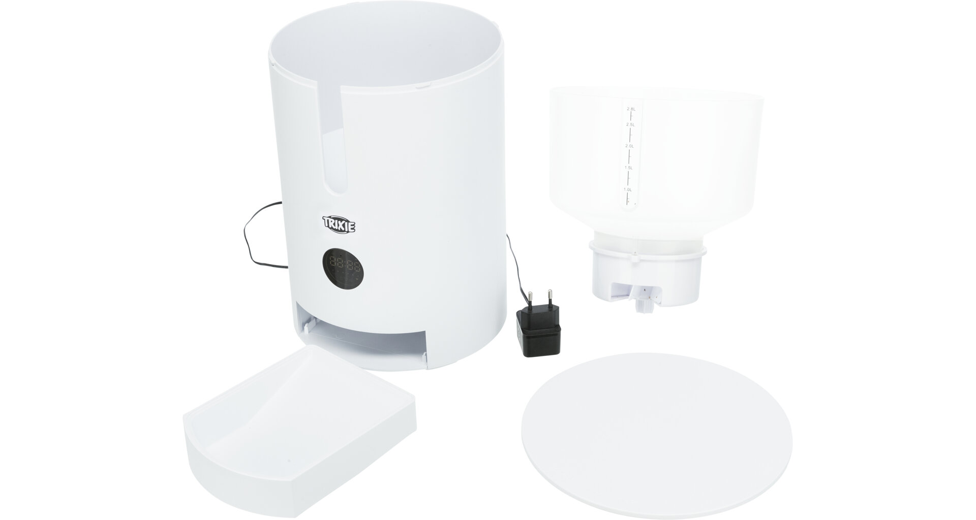 TRIXIE Automatický zásobník na krmivo TX9 2,8l/22x28x22 cm bílý (RP 2,90 Kč)