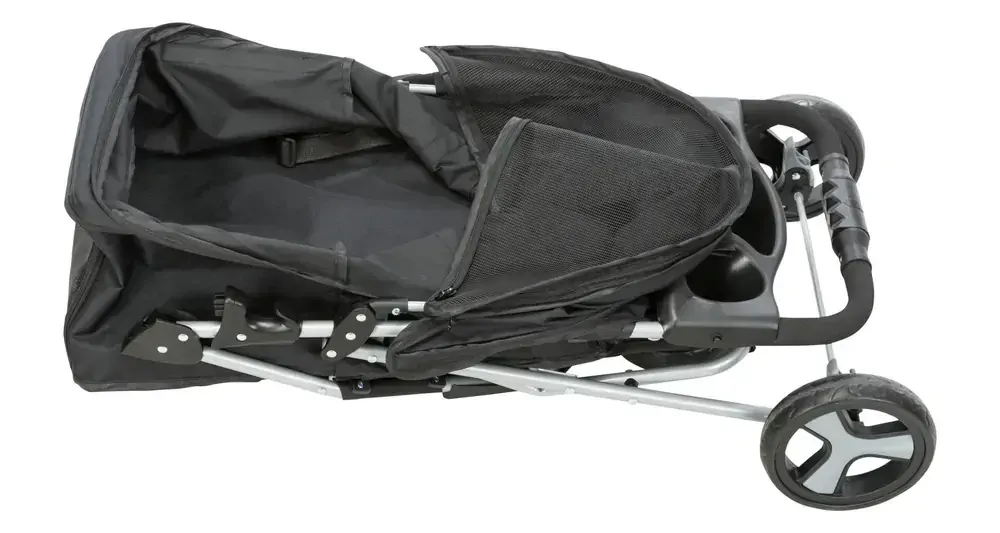 TRIXIE Kočárek s funkcí rychlého skládání 47x100x80cm, do 11kg, černý