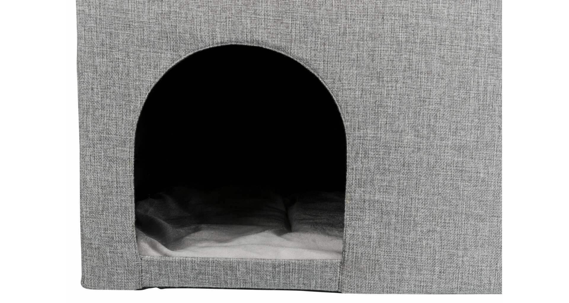 TRIXIE Domek/boudička KIMMY, tkaná látka, odnímatelné víko, 72x40x40cm, šedá