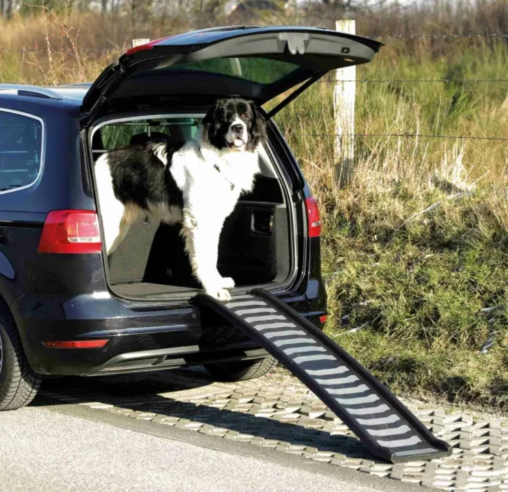 TRIXIE Skládací rampa, plastová 39 x 160 cm černo/šedá