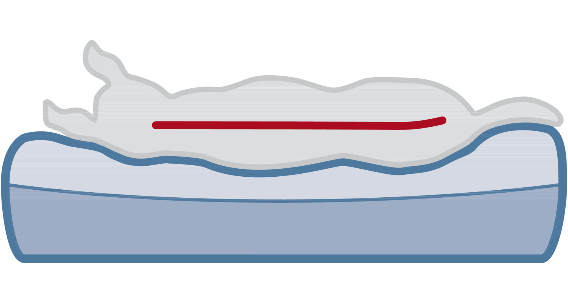 TRIXIE Vital podložka na ležení Bendson, světle šedá 80 x 55cm