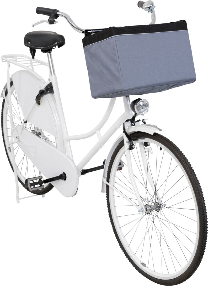TRIXIE Front-Box transportní košík na řidítka, 38 x 25 x 25cm, šedá (max. 6kg) - DOPRODEJ