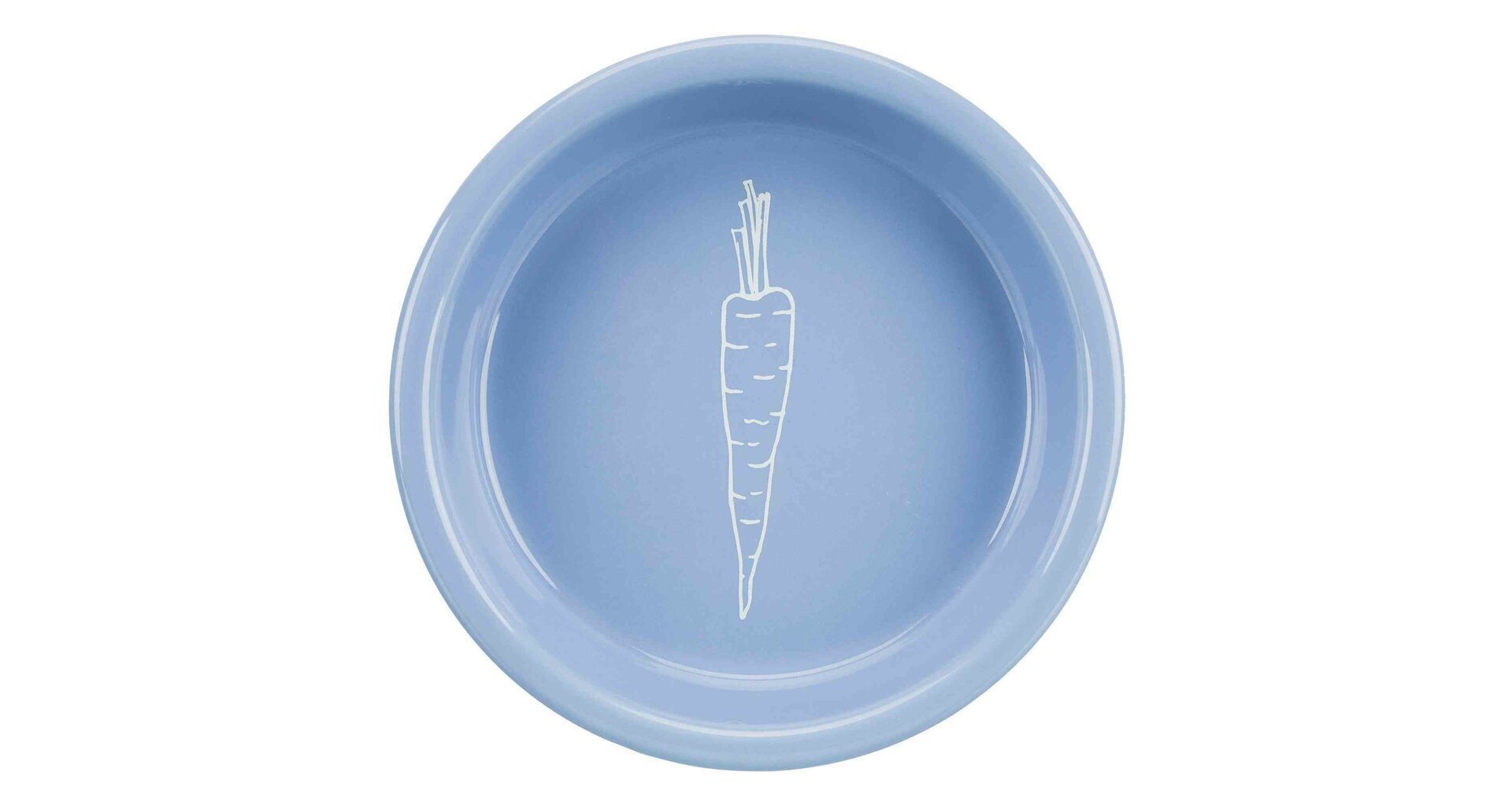 TRIXIE Keramická miska s motivem mrkve pro králíky 200 ml/14 cm