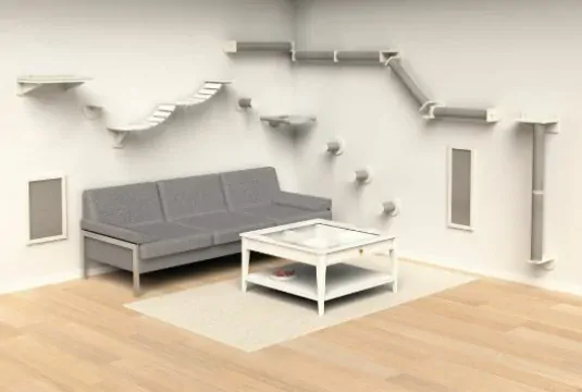 TRIXIE Žebřík - lávka na zeď, 150 x 30 cm, bílá