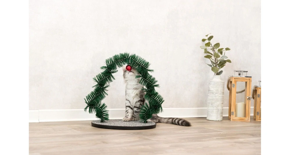 Xmas Massage - vánoční masážní oblouk pro kočky, 44 x 42 cm