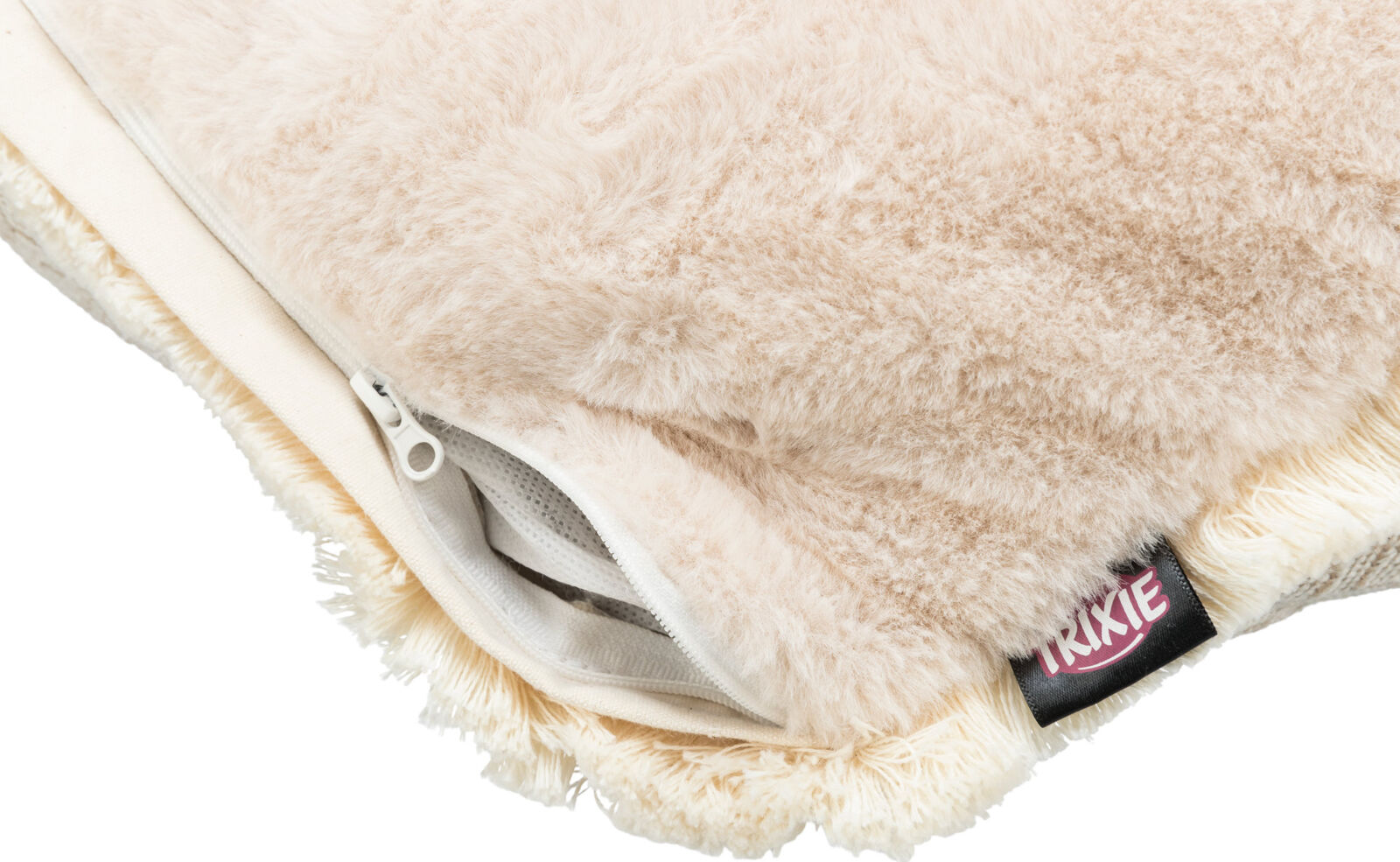 TRIXIE Extravysoký polštář BOHO čtvercový, béžová 50 x 50 cm