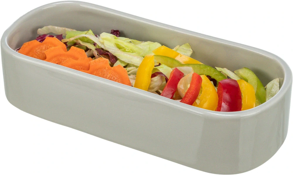 TRIXIE Keramická oválná miska "korýtko", 600 ml/22 x 10 cm, různé barvy