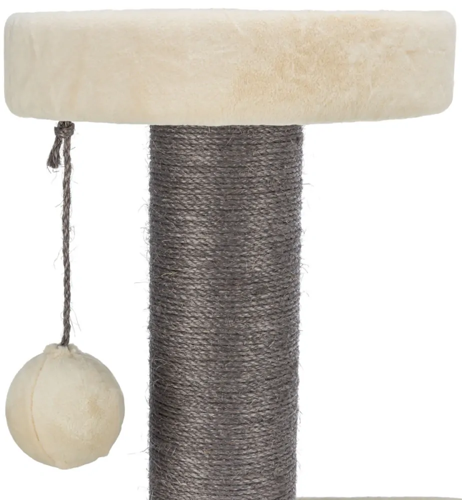 TRIXIE Škrabadlo MARCELLO, 140 cm, 4 podesty, kukaň, míč, krémová/šedá