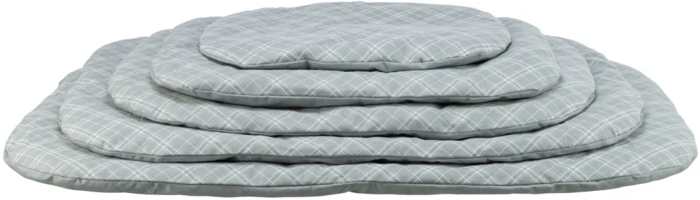 TRIXIE Oválný polštář JESSIE, bavlna/polyester, šedá/bílá 110 x 80 cm