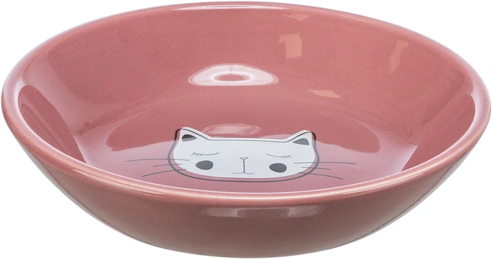 TRIXIE Keramická miska pro kočky, mělká 0,2 l/14 cm, různé motivy a barvy