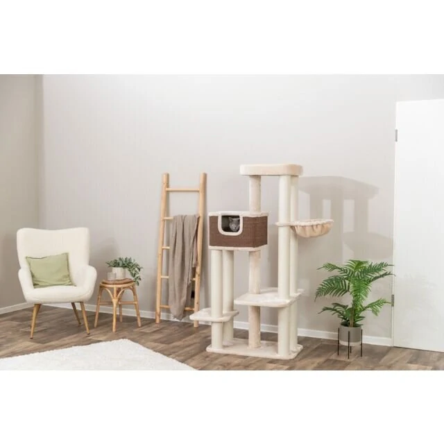 TRIXIE Škrabadlo BERTHOLO, 78 x 45 cm /165 cm, krémová/hnědá