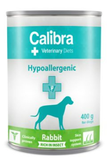 Calibra VD Dog  konz. Hypoallergen. Rabbit&Insect 400g