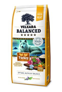 Velxara Balanced FM Dog Adult Monoprot.Turkey&Rice12kg
