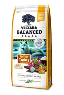 Velxara Balanced FM Dog Adult Monoprot.Turkey&Rice750g