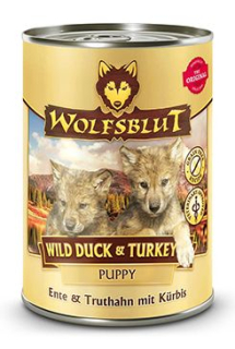 Wolfsblut Dog Puppy Wild Duck&Turkey konz. 395g
