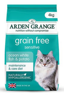 Arden Grange Cat GF Adult Sen.Oc.White Fish&Potato 4kg
