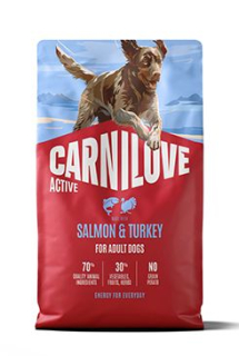 Carnilove Dog Active Dry Salmon&Turkey Adult AB 4kg