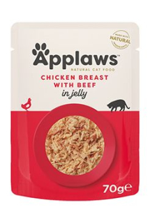 Applaws Cat kapsa Adult Jelly kuřecí prsa s hovězím70g