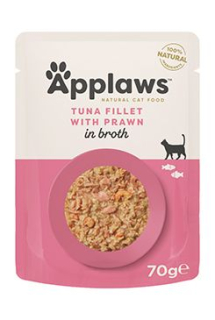 Applaws Cat kapsa Adult Broth tuňák s krevetami 70g