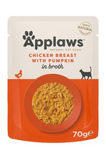 Applaws Cat kapsa Adult Broth kuřecí prsa s dýní 70g