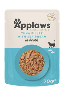 Applaws Cat kapsa Adult Broth tuňák s pražmou 70g