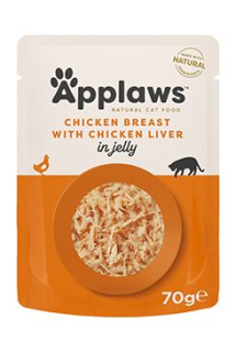 Applaws Cat kapsa Adult Jelly kuřecí prsa s játry 70g