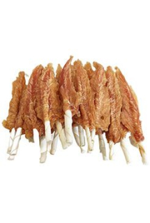 For Dogs and Cats Pochoutka Kuřecí filety na tyčce z buvolí kůže18cm500g