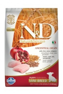 N&D LG DOG Puppy Mini Chicken & Pomegranate 7kg