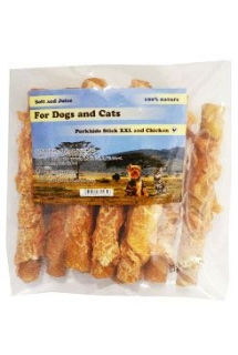 For Dogs and CatsPochoutka Rolka z vepř. kůže s kuřecím masem 16cm 450g
