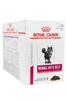 Royal Canin VD Feline Renal  12x85g hovězí kapsa