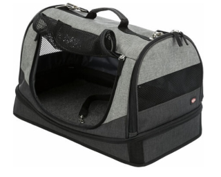 TRIXIE Transportní taška-pelíšek HOLLY 50x30x30 cm nylon,černo/šedá (max 15kg)