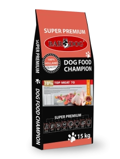 BARDOG Granule Lisované za studena TOP MEAT 70 15 kg