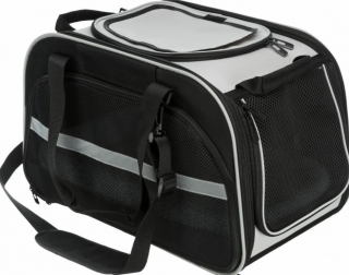 TRIXIE VALERY transportní taška / bouda, 29 x 31 x 49 cm, černá/šedá (max. 9 kg)