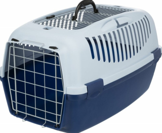 TRIXIE Transport.box CAPRI III otvír.střecha 40x38x61cm (max. 12kg) tmavěmodrá/světlemodrá