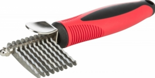 TRIXIE Prořezávač srsti, zoubkované ostří, 16cm, plast/kov