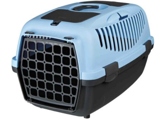 TRIXIE Transportní box CAPRI II, XS-S: 37x34x55cm (max. 8kg) - tmavě šedá/modrá