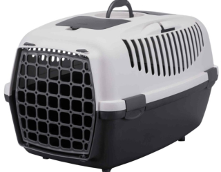 TRIXIE Transportní box CAPRI III 40x38x61cm (max. 12kg) - světle šedá/tmavě šedá