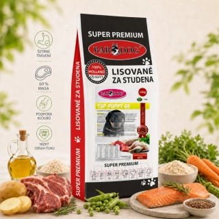 BARDOG Granule Lisované za studena TOP PUPPY 60 15 kg