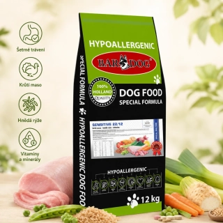 Bardog Hypoalergenní granule Sensitive 22/12 12 kg